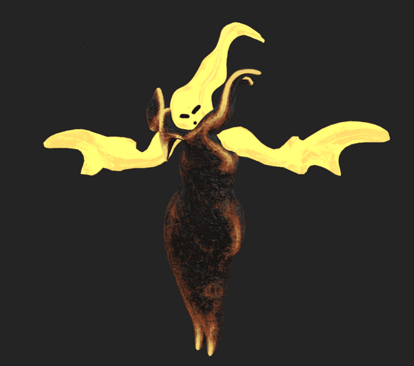 Fire demon texture render