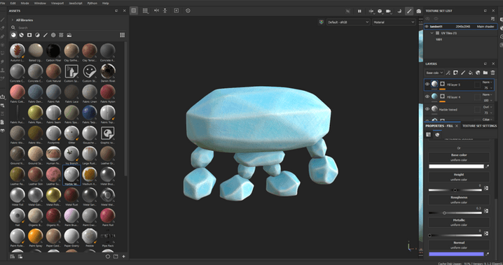 Ice golem texture render